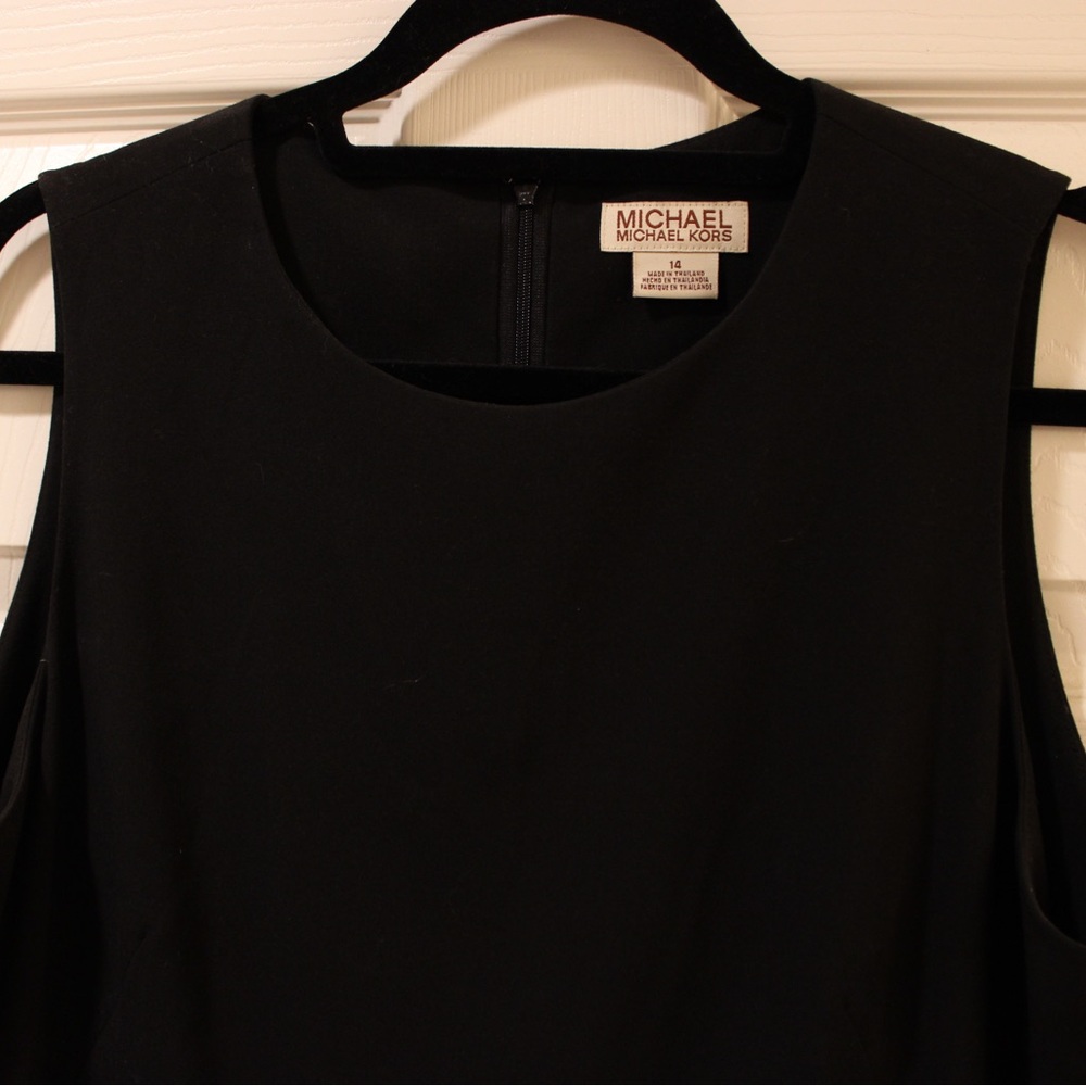 MICHAEL KORS black dress size 14 zipper back